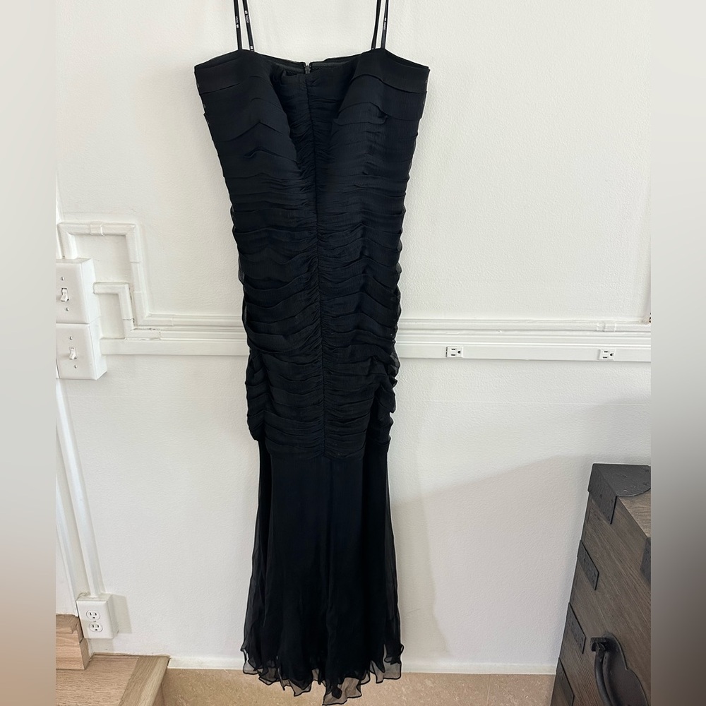 Tadashi strapless evening gown in size 14. Wedding dress sizing fits like a 12.